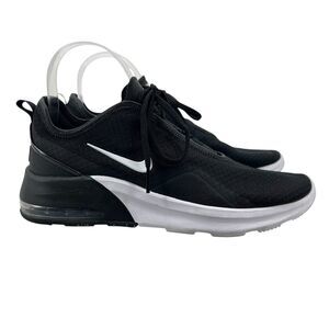 Nike Womens 8.5 Black Air Max Motion 2 Training Shoe Sneakers Lace Up AO0352-007